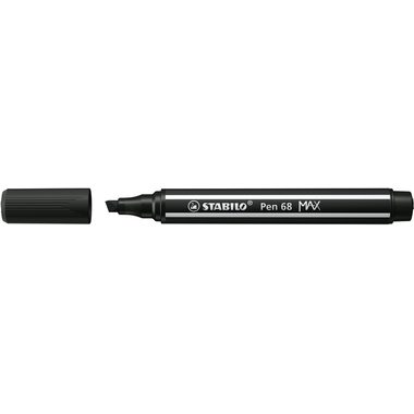 STABILO, STABILO Fasermaler Pen 68 MAX 2+5mm 768/46 schwarz
