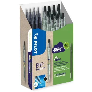 Pilot, PILOT Begreen B2P Ecoball Greenpack 140.035.98 10+10 Refills schwarz