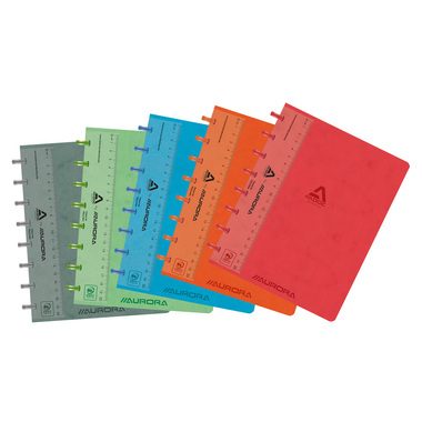ADOC, Adoc Lin-Ex Notizbuch DIN A5 Kariert Spiralbindung Pappe Farbig sortiert 144 Seiten