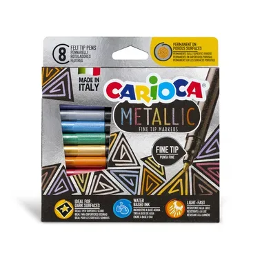 CARIOCA, CARIOCA Fasermaler Fein 43162 Metallic E-8