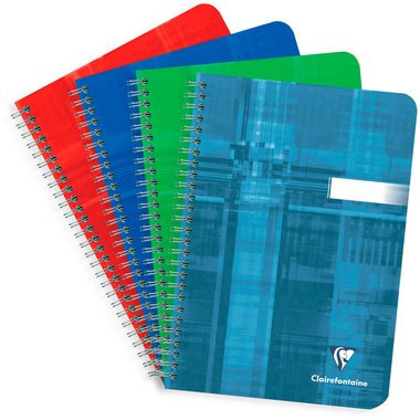 Clairefontaine, CLAIREFONTAINE Spiralheft ass. A5 8532 5mm 50 Blatt
