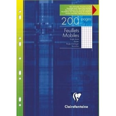 Clairefontaine, CLAIREFONTAINE Ringbucheinlagen A4 1752 5 mm kariert 100 St&uuml;ck