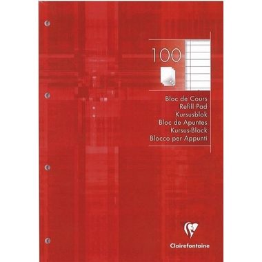 Clairefontaine, CLAIREFONTAINE Ringbuchblock A4 5818 liniert 100 Blatt