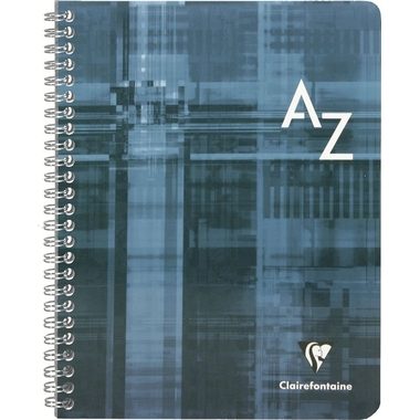 Clairefontaine, CLAIREFONTAINE Spiralheft mit Index 17x22cm 8949 5mm, A-Z, ass. 50 Blatt