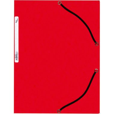 BÜROLINE, B&Uuml;ROLINE Gummibandmappe A4 460697 rot, Karton