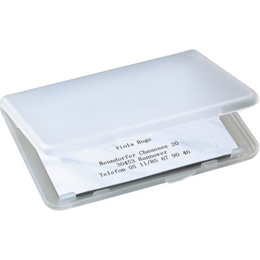 Sigel, SIGEL Visitenkarten-Etui 89x57mm VA140 transparent f&uuml;r 25 Karten