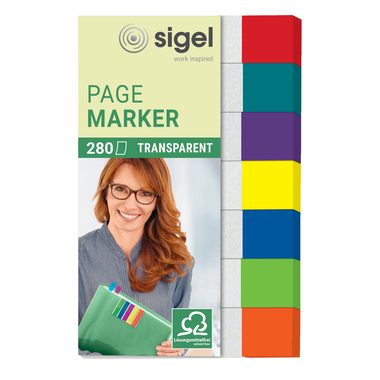 Sigel, SIGEL Notes 12x50mm HN677 7 Farben ass. 280 Blatt