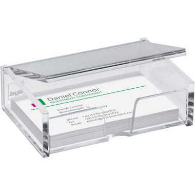 Sigel, SIGEL Visitenkartenbox VA112 transp. 98x68x29mm, 80 Karten