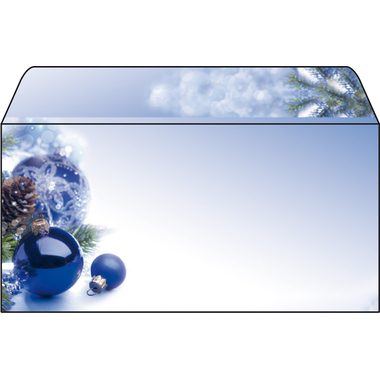 Sigel, SIGEL Weihnachts-Couverts C6/5 DU036/W Blue Harmony 50 St&uuml;ck