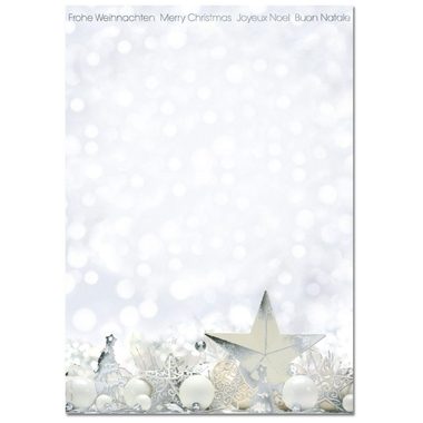 Sigel, SIGEL Design Paper DP013/W White Stars 90g,25 St&uuml;ck