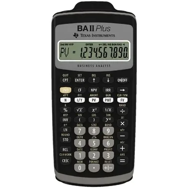 Texas Instruments, TEXAS INSTRUMENTS Schulrechner TI-BAII+ plus d/f/i