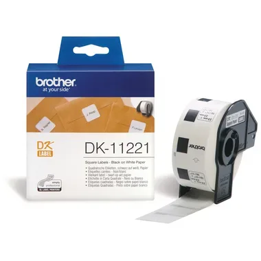 PTOUCH, PTOUCH Etiketten quadratisch 23mm DK-11221 QL-500 weiss 1000 Stk./Rolle