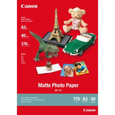 Canon, CANON Matte Photo Papier A3 MP101A3 InkJet, 170g 40 Blatt