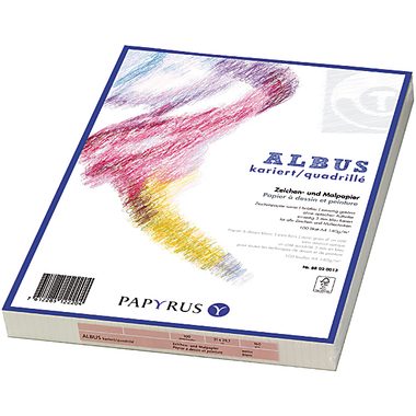Papyrus, PAPYRUS Zeichenpapier A4 88020013 140g, kariert 5mm 100 Blatt