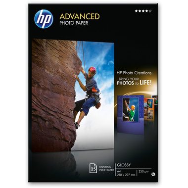 HP, HP Advanced Glossy Photo Paper A4 Q5456A InkJet 250g 25 Blatt