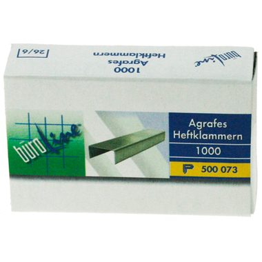 BÜROLINE, B&Uuml;ROLINE Heftklammern 26/6mm 500073 1000 St&uuml;ck