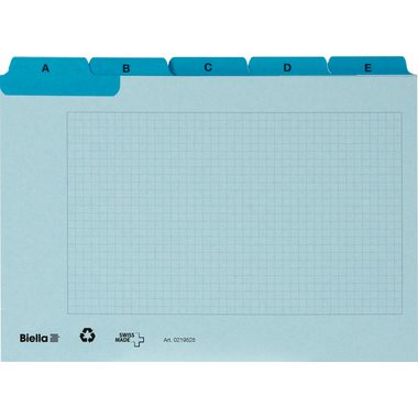 Biella, BIELLA Leitkarten A5 21952505 blau A-Z