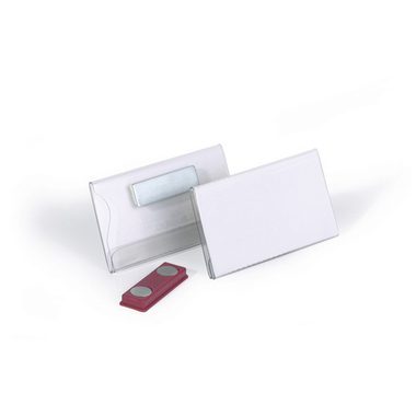 DURABLE, DURABLE Namensschild mit Magnet 8116/19 transp., PVC, 40x75mm 25 Stk.