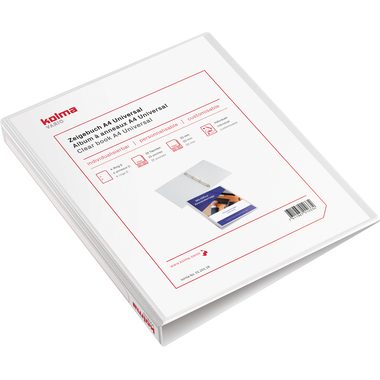 Kolma, KOLMA Zeigebuch Vario Universal A4 01.201.16 weiss, 4-Ring 20mm