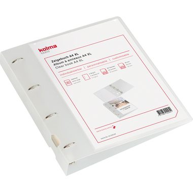 Kolma, KOLMA Zeigebuch Vario XL KF A4 02.022.00 weiss, 4-Ring 40mm