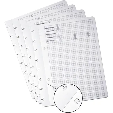 ADOC, ADOC Ersatzbl&auml;tter A4 2810.055 kariert 100 Blatt