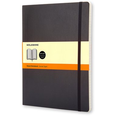 MOLESKINE, MOLESKINE Notizbuch Soft XL 722-3 liniert schwarz