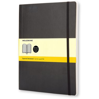 MOLESKINE, MOLESKINE Notizbuch Soft XL 724-7 kariert schwarz