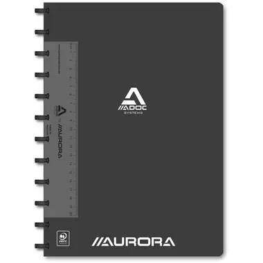 ADOC, ADOC Notizheft A4 6099.74 kariert schwarz