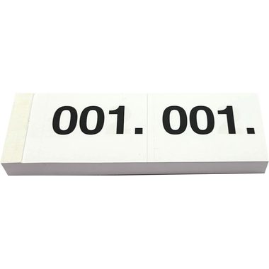Simplex, SIMPLEX Garderobenblock 1-100 13070 weiss 100 Blatt