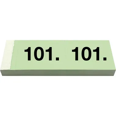 Simplex, SIMPLEX Garderobenblock 101-200 13081 gr&uuml;n 100 Blatt