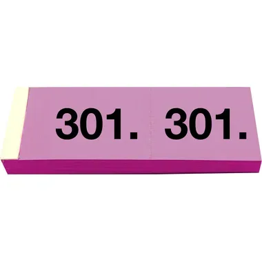 Simplex, SIMPLEX Garderobenblock 301-400 13097 pink 100 Blatt