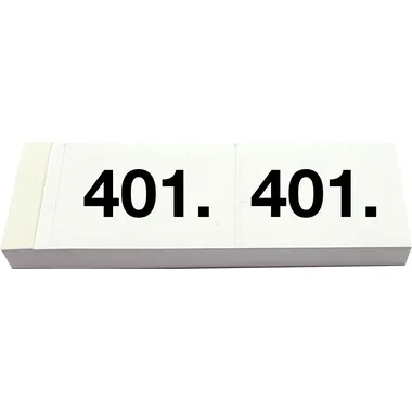 Simplex, SIMPLEX Garderobenblock 401-500 13098 weiss 100 Blatt