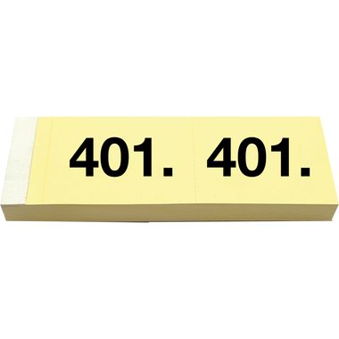 Simplex, SIMPLEX Garderobenblock 401-500 13099 gelb 100 Blatt