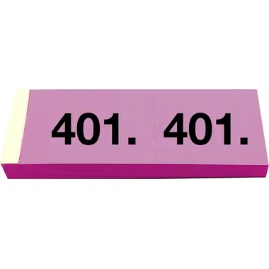 Simplex, SIMPLEX Garderobenblock 401-500 13104 pink 100 Blatt