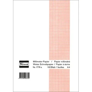 FAVORIT, FAVORIT Block A4 1778 A weiss, 80g 100 Blatt