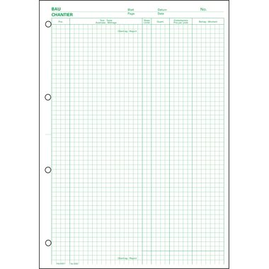 FAVORIT, FAVORIT Devis Ausmassblock A4 2083 gr&uuml;n 100 Blatt