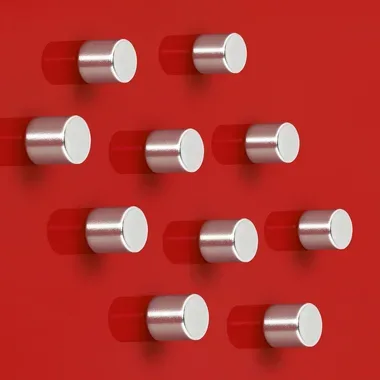 Sigel, SIGEL Superdym-Magnete 10mm BA701 stark silber, 10 St&uuml;ck