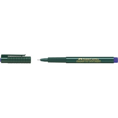Faber-Castell, FABER-CASTELL Faserschr. FINEPEN 1511 0.4mm 151151 blau