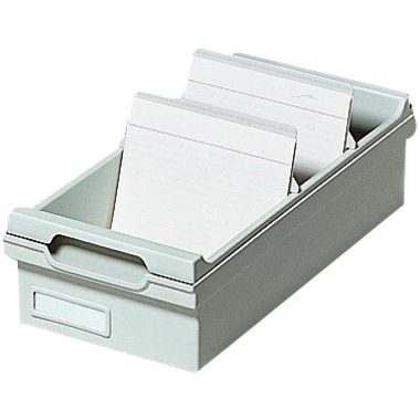 Exacompta, EXACOMPTA Karteikasten A6 51240D grau