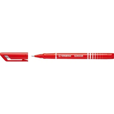 STABILO, STABILO Feinschreiber sensor 0,3mm (F) 189/40 rot