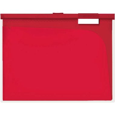 BÜROLINE, B&Uuml;ROLINE H&auml;ngemappe A4 664054 rot, 6 F&auml;cher 3 Stk.