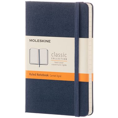 MOLESKINE, MOLESKINE Notizbuch P A6 893564 liniert Saphir