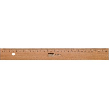 M+R, M+R Lineal 30cm 719300000 Metalleinlage Buche