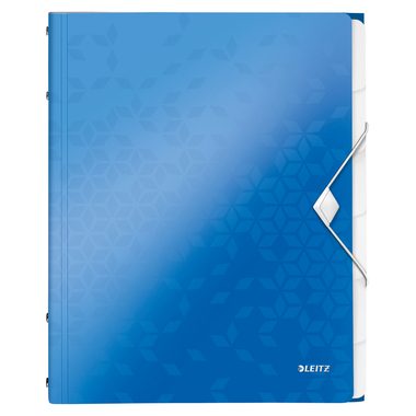 Leitz, LEITZ Ordnungsmappe WOW PP A4 46330036 blau 6-teilig