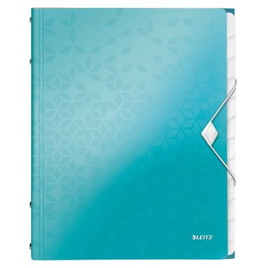 Leitz, LEITZ Ordnungsmappe WOW PP A4 46340051 blau 12-teilig