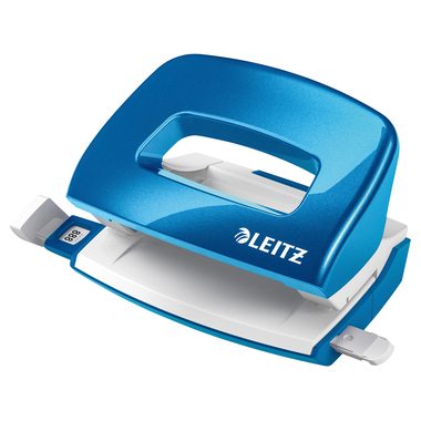 Leitz, LEITZ Locher NewNeXXt 5060 WOW 50601036 blau, 10 Blatt mini