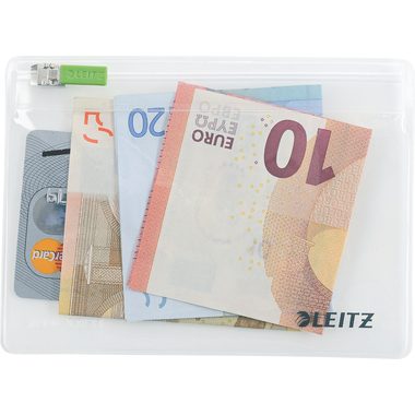Leitz, LEITZ Zip-Verschlusstasche XS 40060000 transparent 2 St&uuml;ck