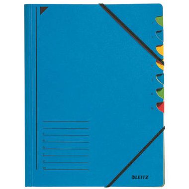 Leitz, LEITZ Ordnungsmappe A4 39070035 blau 7 F&auml;cher