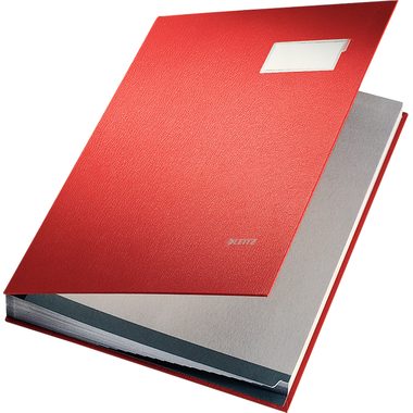 Leitz, LEITZ Unterschriftsmappen 57000025 rot 20 F&auml;cher