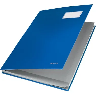 Leitz, LEITZ Unterschriftsmappen 57010035 blau 10 F&auml;cher